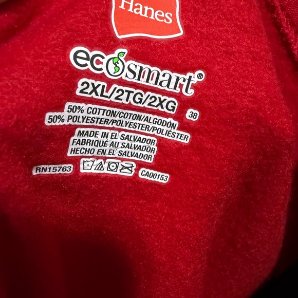 Hanes Women's Bright Red Crew Neck Sweater - Picture 2 of 2